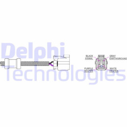 DELPHI ES20128-12B1 Sonde lambda capteur d'oxygène