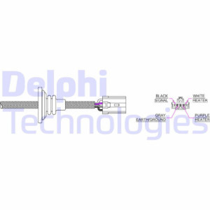 DELPHI ES20076-12B1 Sonde lambda capteur d'oxygène pour