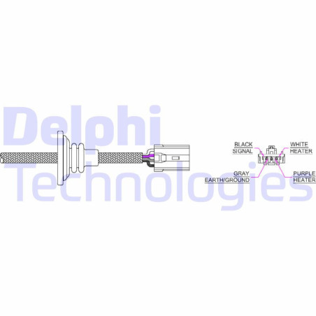 DELPHI ES20076-12B1 Sonda lambda sensore ossigeno per
