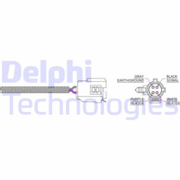 DELPHI ES20044-12B1 Sonda lambda sensore ossigeno