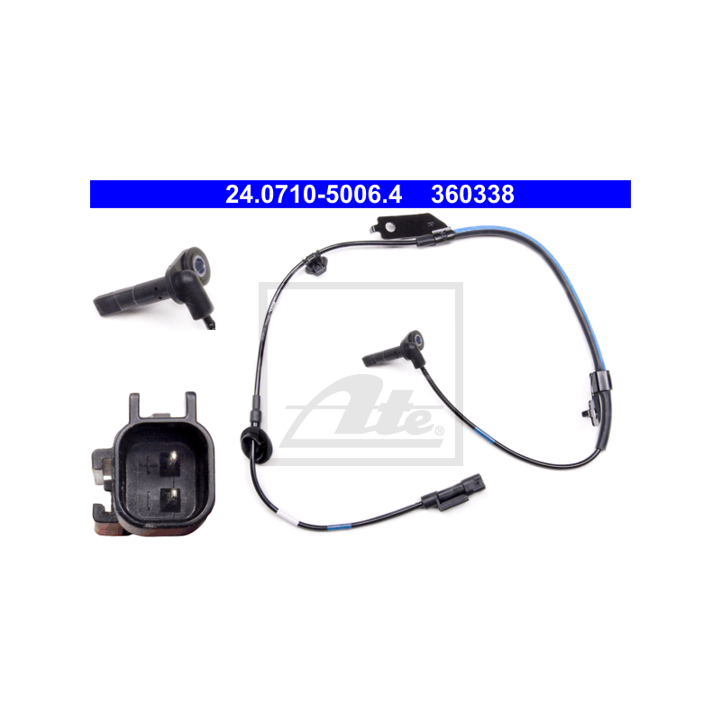 ATE 24.0710-5006.4 Czujnik ABS przód prawy dla Outlander Lancer ASX PAJERO