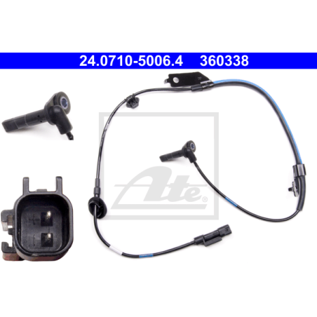 ATE 24.0710-5006.4 Capteur ABS vitesse de roue avant droite pour Outlander Lancer ASX PAJERO