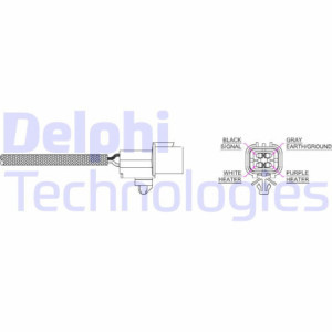 DELPHI ES20214-12B1 Sonde lambda capteur d'oxygène pour