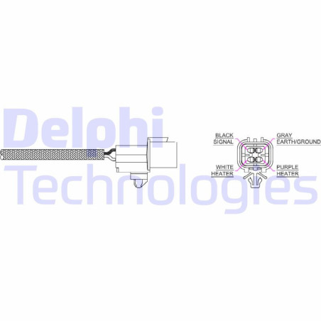 DELPHI ES20214-12B1 Sonde lambda capteur d'oxygène pour