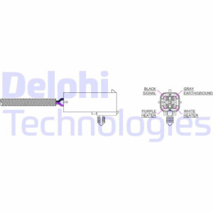 DELPHI ES20016-12B1 Sonda lambda sensore ossigeno per