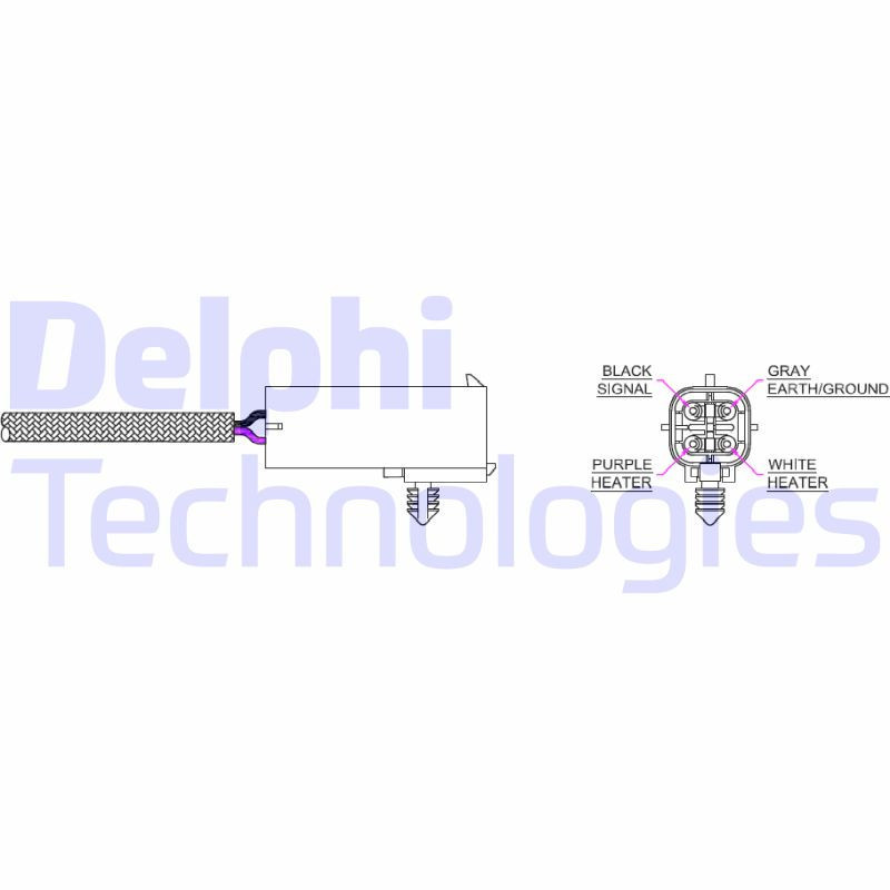 DELPHI ES20016-12B1 Sonda lambda sensor de oxígeno para