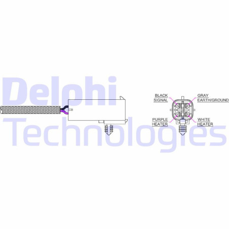 DELPHI ES20016-12B1 Sonda lambda sensore ossigeno per