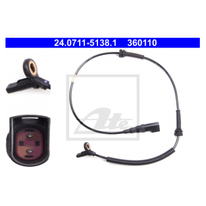 ATE 24.0711-5138.1 ABS Wheel Speed Sensor Front for Ford Fiesta