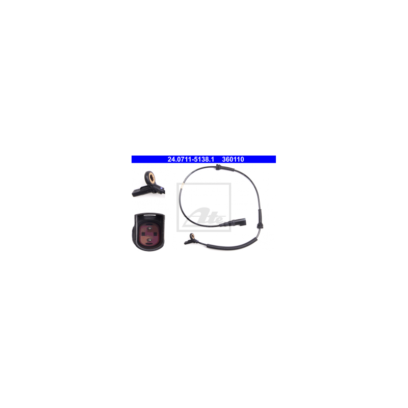 ATE 24.0711-5138.1 ABS Wheel Speed Sensor Front for Ford Fiesta