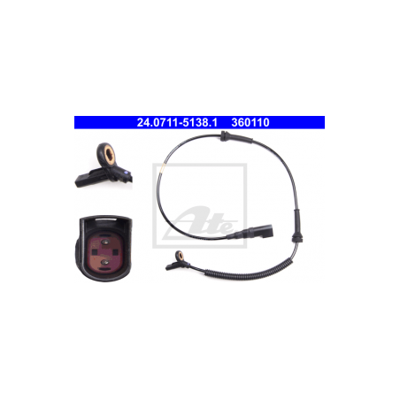 ATE 24.0711-5138.1 Sensor ABS revoluciones rueda delantero para Ford Fiesta