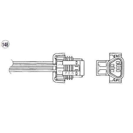 NTK 97715 Sonda lambda sensore ossigeno per