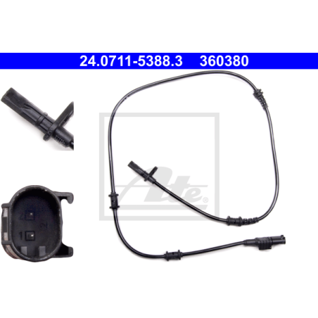 ATE 24.0711-5388.3 Sensor ABS revoluciones rueda delantero para Mercedes CLA A B GLA