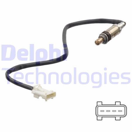 DELPHI ES21251-12B1 Sonda lambda sensor de oxígeno para