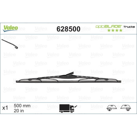 VALEO 628500 Stieracia lišta