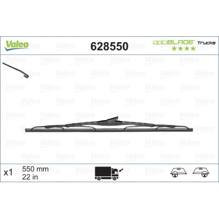 VALEO 628550 Spazzola tergicristallo