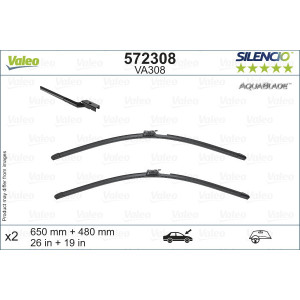 VALEO 572308 Spazzola tergicristallo
