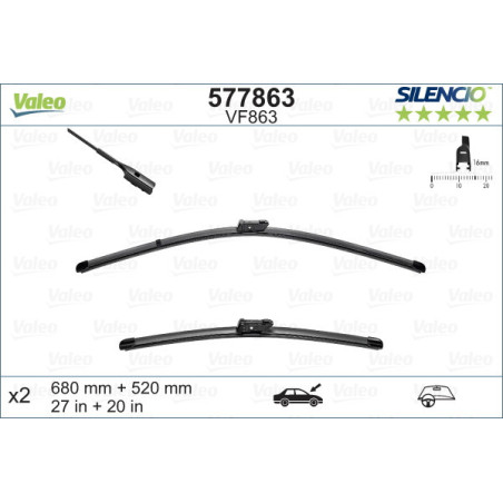 VALEO 577863 Limpiaparabrisas