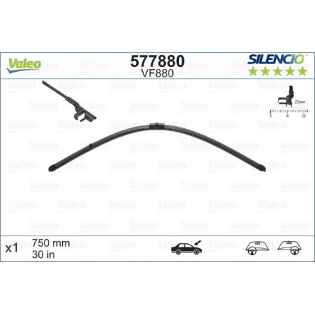 VALEO 577880 Pióro wycieraczki