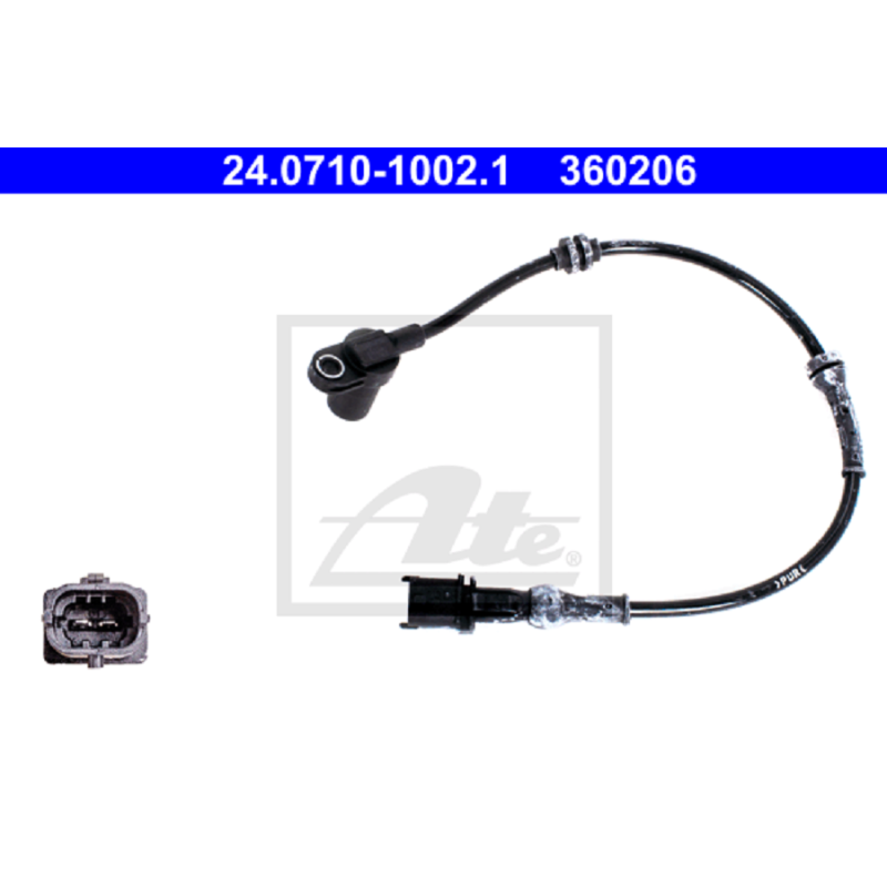 ATE 24.0710-1002.1 Snímač ABS predný pre Combo Corsa Meriva Corsavan Tigra