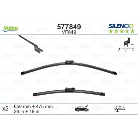 VALEO 577849 Balai d'essuie-glace
