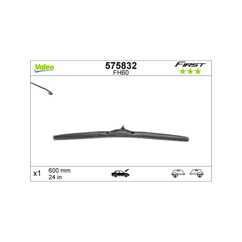 VALEO 575832 Spazzola tergicristallo