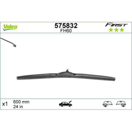 VALEO 575832 Spazzola tergicristallo