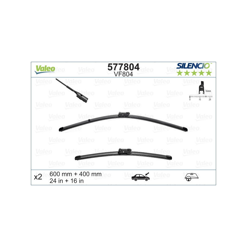 VALEO 577804 Spazzola tergicristallo