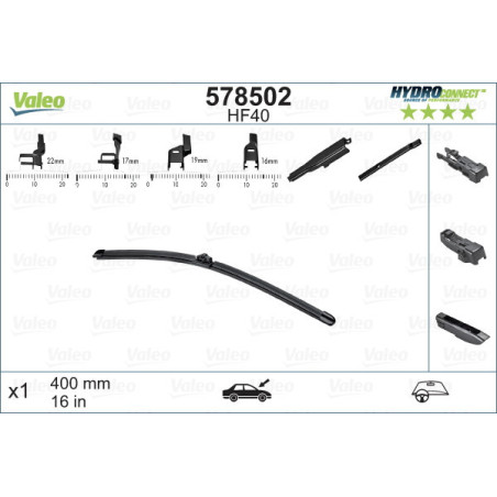 VALEO 578502 Pióro wycieraczki