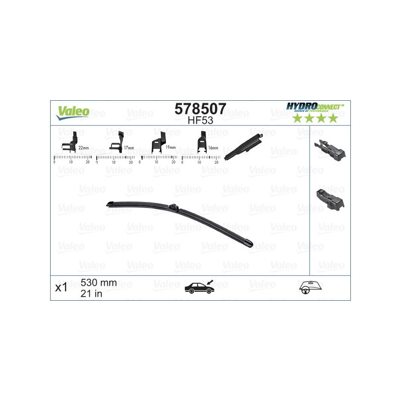 VALEO 578507 Stieracia lišta