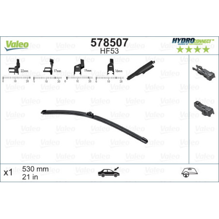 VALEO 578507 Stieracia lišta