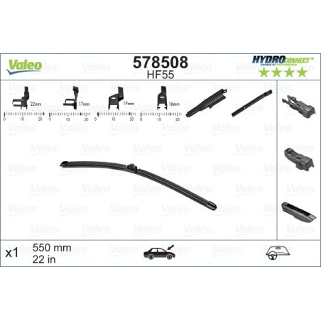 VALEO 578508 Pióro wycieraczki