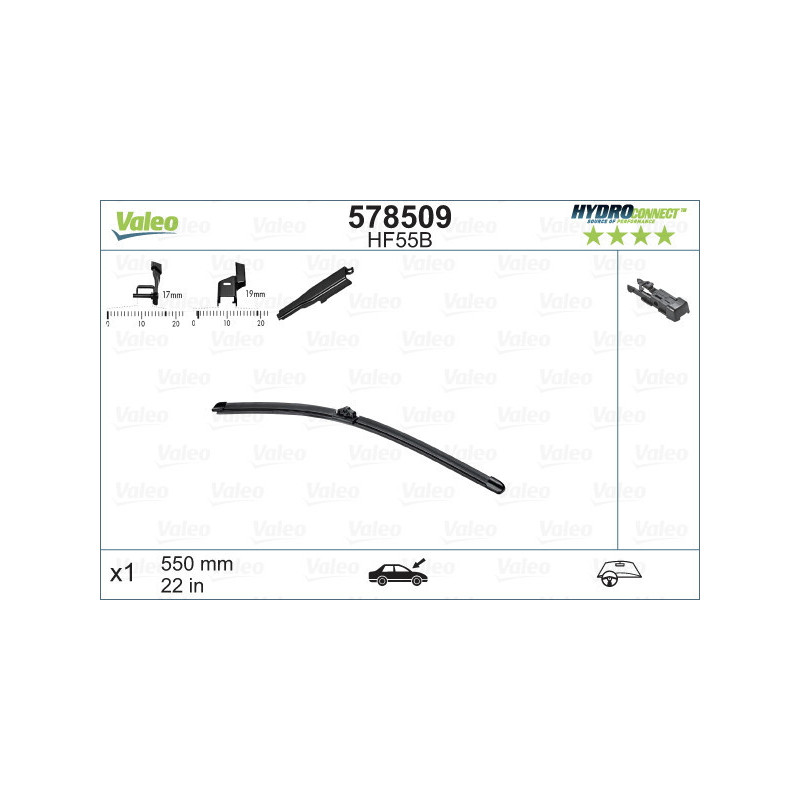 VALEO 578509 Limpiaparabrisas