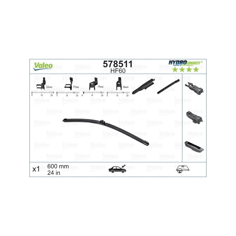 VALEO 578511 Stieracia lišta