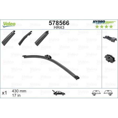 VALEO 578566 Spazzola tergicristallo