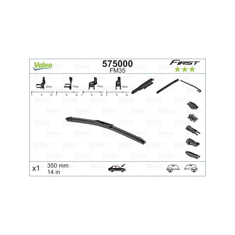 VALEO 575000 Spazzola tergicristallo