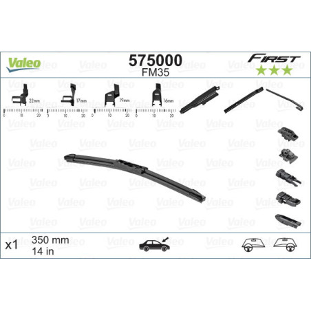 VALEO 575000 Spazzola tergicristallo
