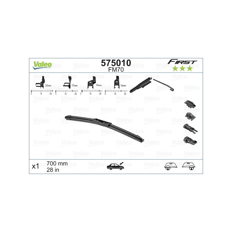 VALEO 575010 Spazzola tergicristallo