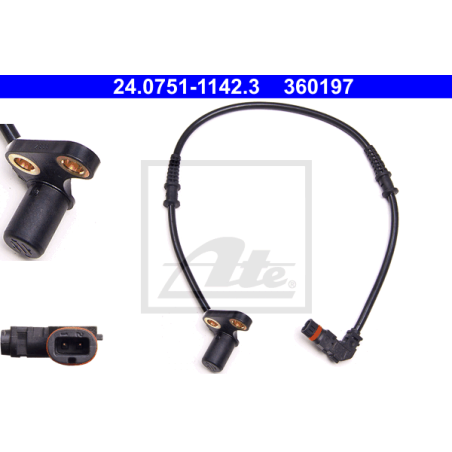 ATE 24.0751-1142.3 Sensore ABS numero giri ruota anteriore destra per Mercedes C CLK SLK