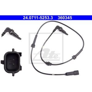 ATE 24.0711-5253.3 Sensor ABS revoluciones rueda trasero para Renault Master