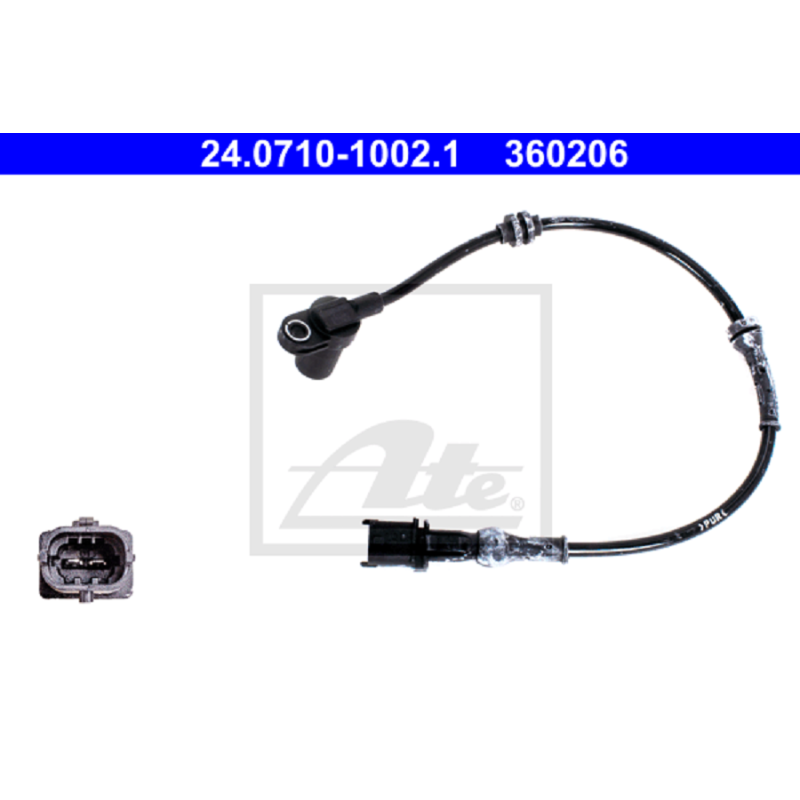 Delantero Sensor de ABS para Opel Combo Corsa Meriva Tigra ATE 24.0710-1002.1