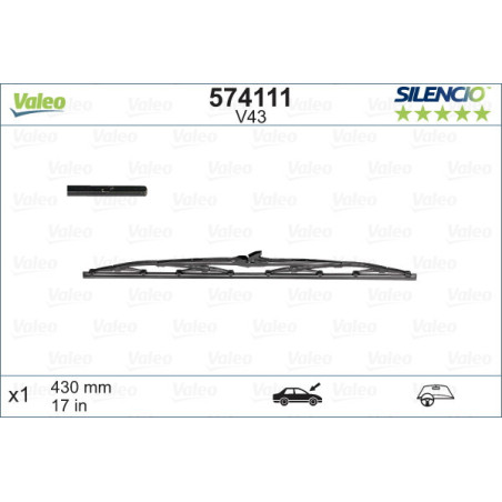VALEO 574111 Spazzola tergicristallo