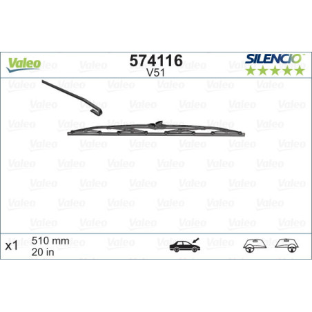 VALEO 574116 Stieracia lišta