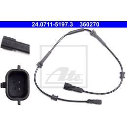 Trasero Sensor de ABS para Renault Laguna III (2007-2015) ATE 24.0711-5197.3