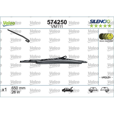 VALEO 574250 Pióro wycieraczki
