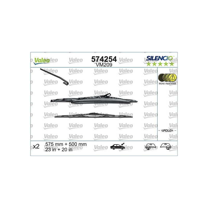 VALEO 574254 Pióro wycieraczki