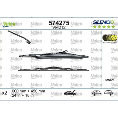 VALEO 574275 Limpiaparabrisas