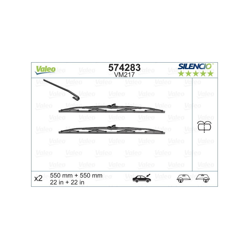 VALEO 574283 Stieracia lišta