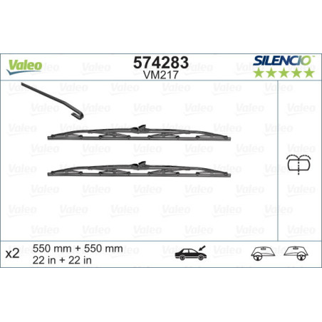 VALEO 574283 Stieracia lišta