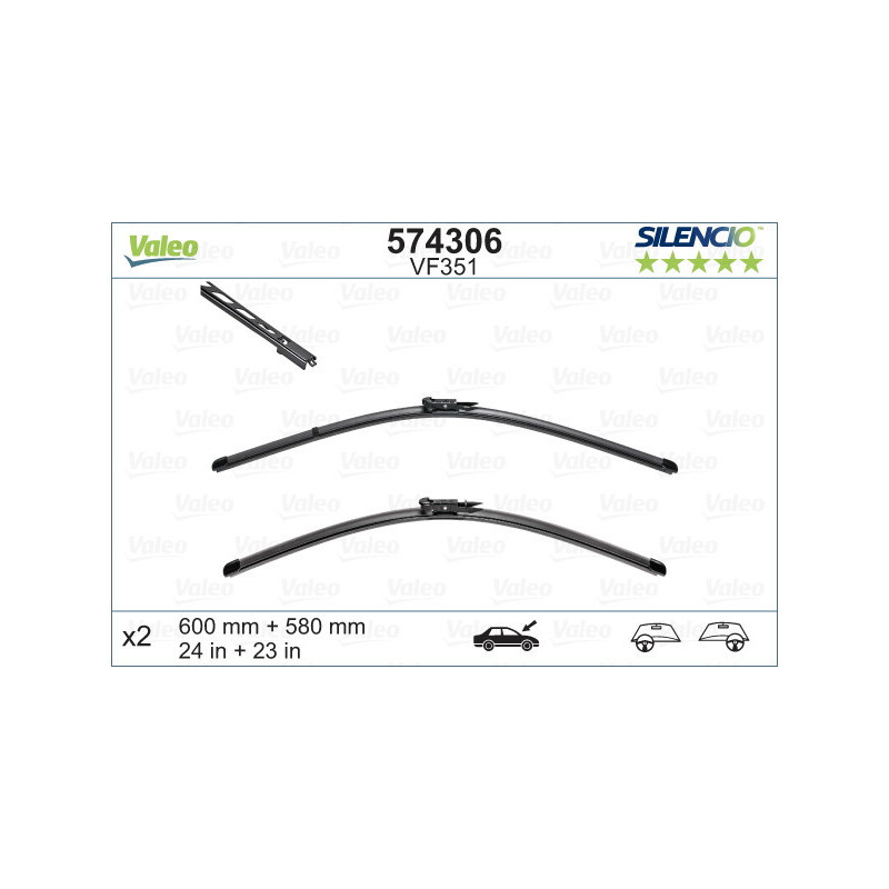 VALEO 574306 Spazzola tergicristallo