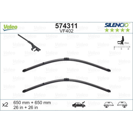 VALEO 574311 Pióro wycieraczki